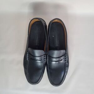 Mephisto Spinnaker Black Leather Penny Loafers Men’s Size 47 / US 13